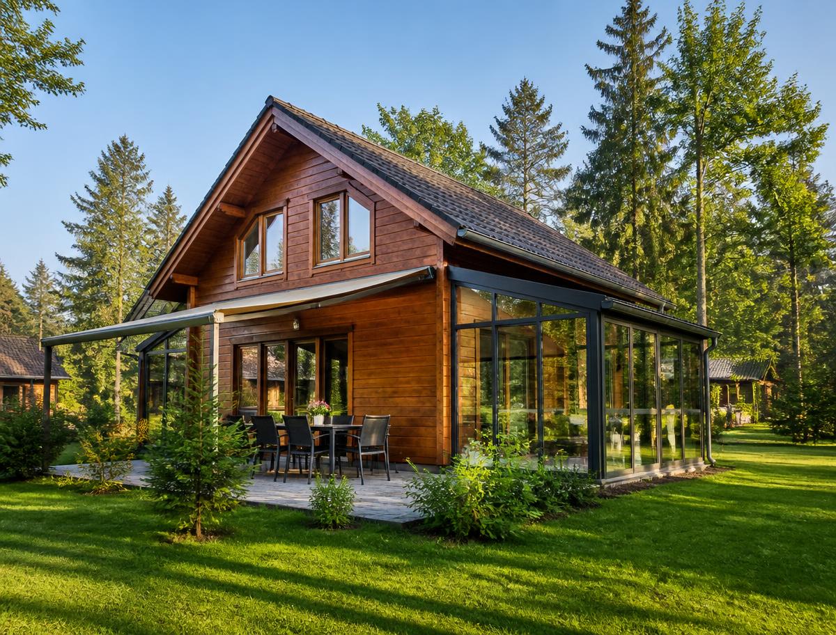 Chalet met aanbouw